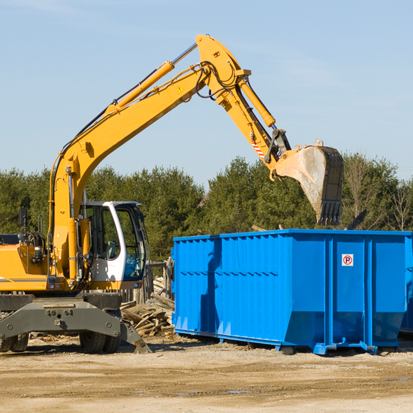 are there any restrictions on where a residential dumpster can be placed in Wolsey SD